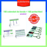 100 calendari da tavolo + 100 portachiavi98